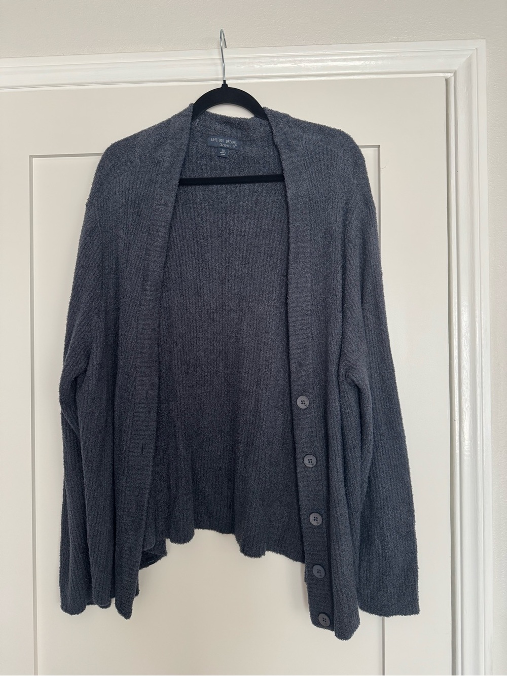 Barefoot Dreams Cozy Chic Lite Navy Cardigan | Size 3X